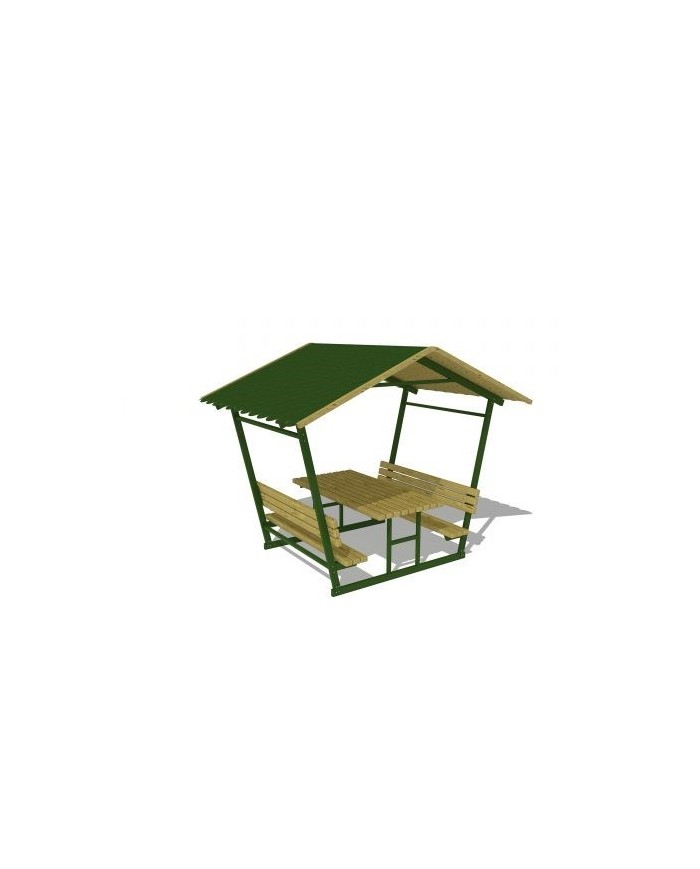 Picnic Table with Metal Frame