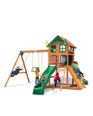 Passage with Tube Swing - Wooden Playset
