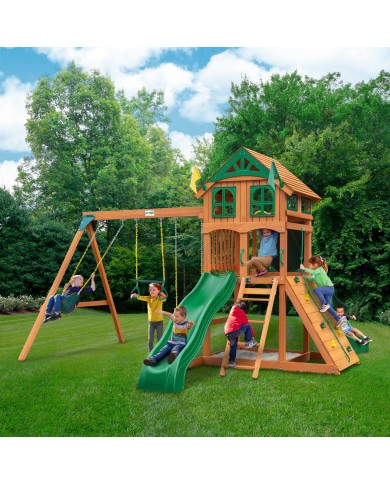 Passage with Tube Swing - Wooden Playset