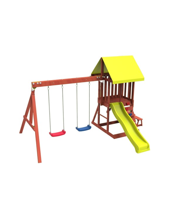 Baboon Swing Set - Wooden Playset